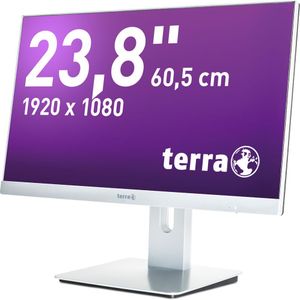 Hinter dem fast rahmenlosen 24-Zoll-Full-HD-Panel sitzt ein Mainboard mit einem Intel Core i5-6400 aus der aktuellen Skylake-Generation. Touch beherrscht der Terra-AiO nicht.