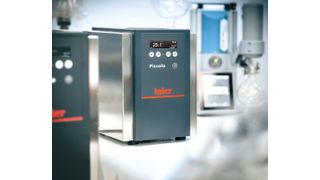 Abb.1: Als kompaktes und leichtes Temperiergerät für die Arbeit im Forschungslabor arbeitet der Piccolo 280 OLÉ von Huber mit Peltiertechnik, d. h. kältemittelfrei, vibrationsarm, leise und energieeffizient. (Bild: Huber)
