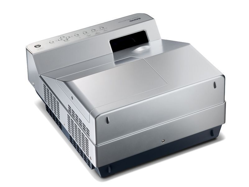 Der Ultra-Kurzdistanzprojektor PDG-DWL2500 von Sanyo eignet sich für den Whiteboard-Einsatz. (Archiv: Vogel Business Media)
