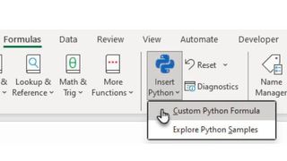 Aktivieren des Python-Modus in Excel. (Bild: Joos / Microsoft)