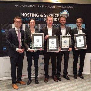 Hier die Nominierten des diesjährigen Awards sowie Gewinner Cloudcontrol in der Kategorie „Platform Services“.(IT-BUSINESS/Sarah Maier)