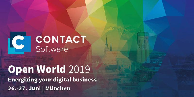 Contact Open World

Unter dem Motto „Energizing your digital business“ beleuchten vom 26.-27. Juni internationale Branchenexperten, Praktiker und Pioniere die Potenziale digitaler Wertschöpfung in Produktentwicklung, Produktion und Service. 

Wann: 26. – 27. Juni, Unterschleißheim bei München.
Mehr unter: 