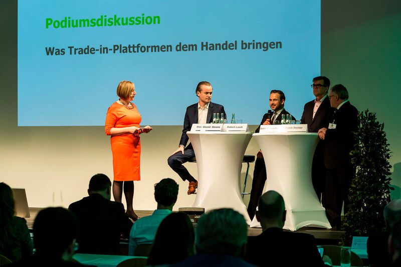 Die Podiumsdiskussion des Deutschen Remarketing Kongresses stand unter dem Thema „Was Trade-in-Plattformen dem Handel bringen“. (Stefan Bausewein)
