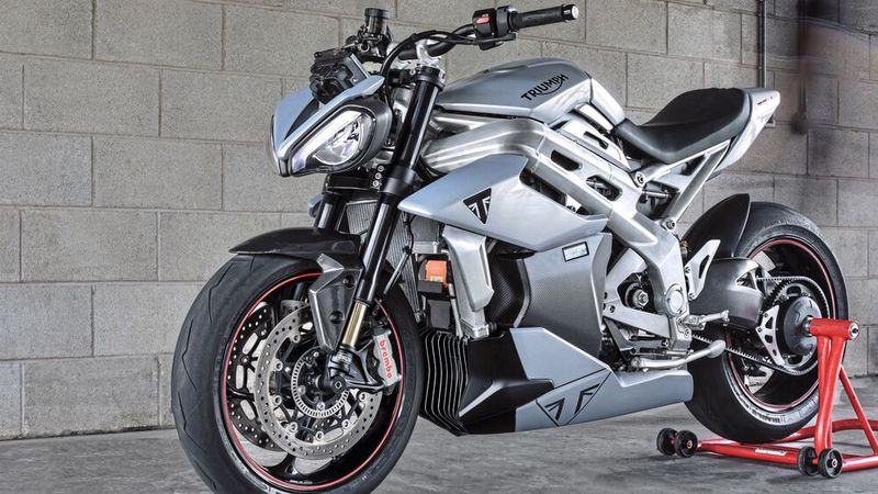 Eine Serienfertigung des ersten Triumph-E-Motorrads ist nicht vor 2025 zu erwarten.