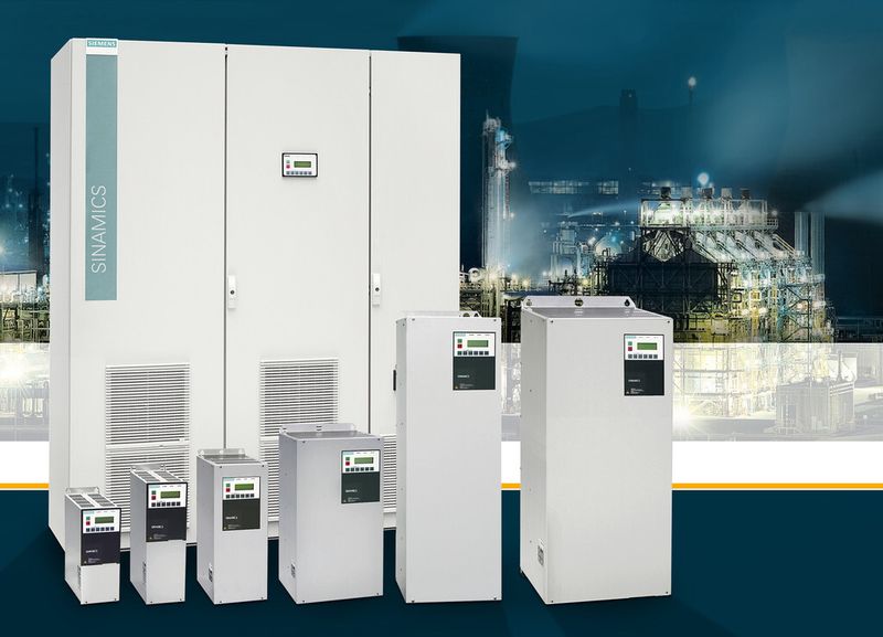 Mit dem Sinamics G180 bietet die Siemens-Division Drive Technologies ab sofort eine spezifische Antriebslösung für die Chemie-, Öl-, Gas- und Prozessindustrie. (Bild: Siemens)