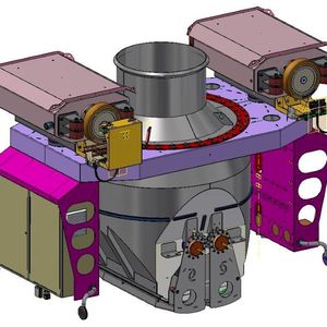 Die Kübelbahn WKB-3750-B im CAD-Modell.