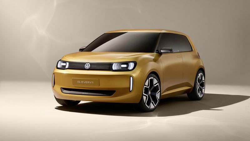 Der zunächst als seriennahes Konzept ID Every1 vorgestellte Elektro-Mini soll laut spanischen Medien 2027 als ID Up antreten.(Bild:  Volkswagen)