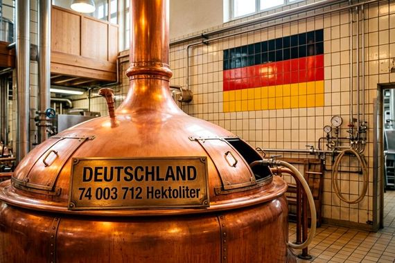 Im Jahr 2025 wurden in deutschen Brauereien insgesamt 74 Millionen Hektoliter Bier produziert – das entspricht rund 7,4 Milliarden Litern! Diese beeindruckende Zahl unterstreicht die jahrhundertealte Brautradition und die wirtschaftliche Bedeutung der Brauwirtschaft in Deutschland. Doch hinter dieser Gesamtzahl verbergen sich große regionale Unterschiede: Während Bayern als unangefochtener Spitzenreiter mehr als ein Viertel der gesamten deutschen Bierproduktion stemmt, tragen auch andere Bundesländer bedeutend zur Vielfalt der deutschen Bierlandschaft bei. Klicken Sie sich durch die Galerie und erfahren Sie mehr über die regionalen Unterschiede der deutschen Bierproduktion! (Quelle: Statistisches Bundesamt – Statistischer Bericht: Brauwirtschaft 2025) (Bild: Gemini 3.1 Flash Image / KI-generiert)