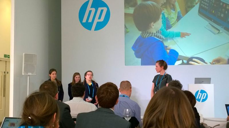 HP hatte auch einige Schülerinnen und deren Lehrerin eingeladen, die über ihre Erfahrungen mit dem Sprout berichteten. (Bild: Vogel-IT)