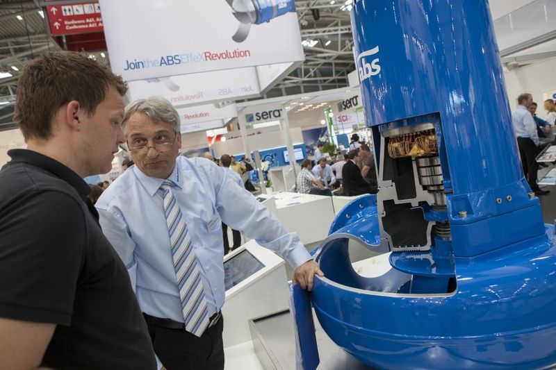 Impressionen von der IFAT 2012. (Bild: Messe München)