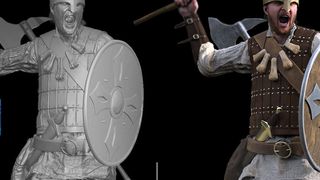 Nach der Fertigstellung des Modells werden die Normal- und Displacement-Maps generiert, damit sich das 3-D-Modell später aus verschiedenen Blickwinkeln betrachten lässt. (TNG)