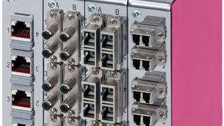 Die Spleißbox FIMP-XP bietet  20 unterschiedliche Module für Glasfaser- und Twisted-Pair-Kabel.  (EKS Engel)