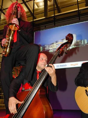 Akrobatische Einlage der 