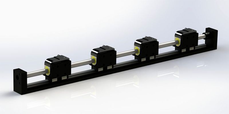 Mit den Highdynamic-Linearmotorachsen HA02 lassen sich auch Systemlösungen realisieren, bei denen auf einer Achse mehrere, individuell angesteuerte Short-Motoren laufen – etwa für vollautomatisierte und komplexe Sortier- und Selektierprozesse. (JA² GmbH)