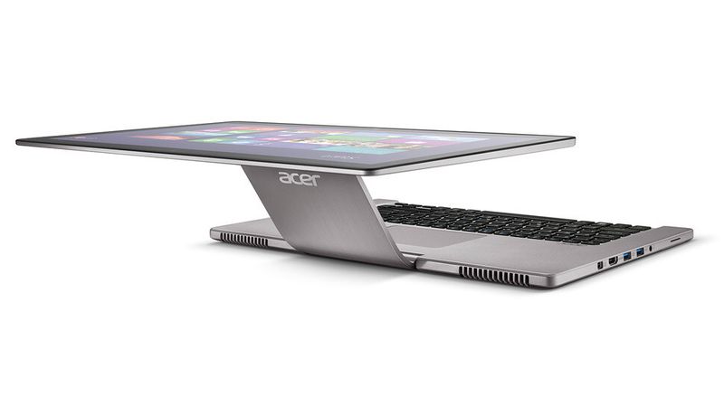 Ein außergewöhnliches Design bietet das Aspire R7. (Bild: Acer)