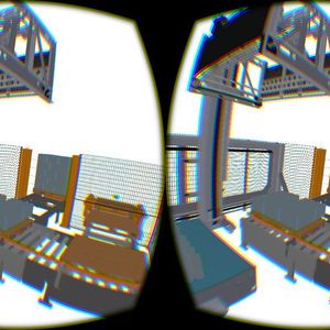 Das Bild zeigt den Blick durch die Oculus.