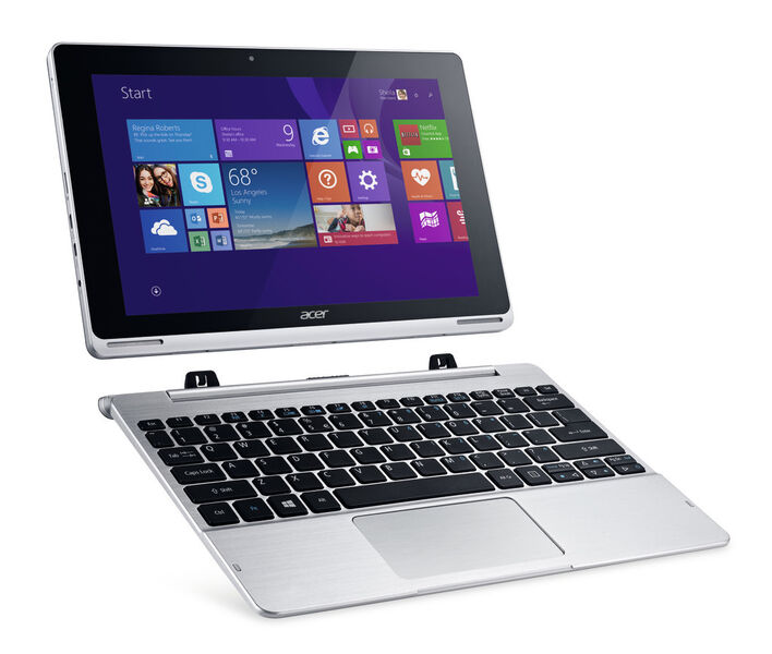 Das Acer Aspire Switch 10 ist Tablet und Netbook in einem. (Bild: Tchibo)