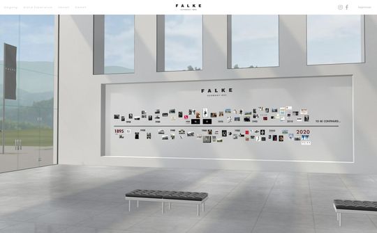 (Die Falke-Gruppe hat einen Marken- und Einkaufs-Showroom für Mode im Metaverse entwickelt. (Bild: Falke))