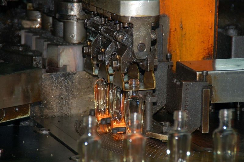 Abb.4: Glasproduktion in der Glashütte Wisthoff : Das Unternehmen beliefert Markenartikler der Industriebereiche  Pharmazie , Kosmetik und Spirituosen. (Archiv: Vogel Business Media)