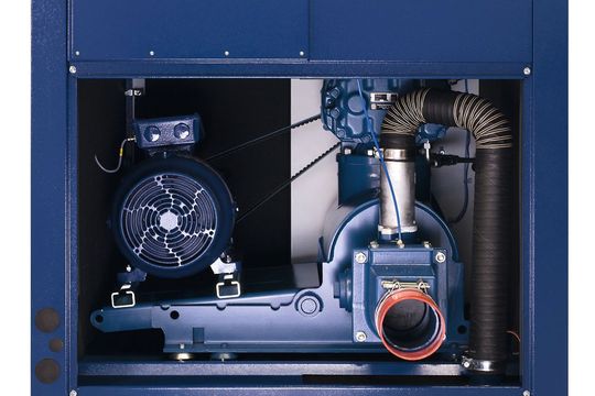 Mit reaktiven Schalldämpfern senkt Aerzen die Lärmemissionen auf der Druckseite seiner Schraubenverdichter, Drehkolbengebläse und Drehkolbenerdichter.(Bild:  Aerzen)