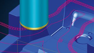 Mit der neuen Vollschnittbehandlung wird das Bahnlayout in Vollschnittsituationen automatisch an die Geometrie angepasst. (Bild: Tebis)