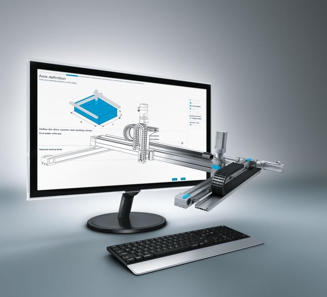 Mit dem Handling Guide Online könnten Maschinen- und Anlagenbauer ihre Time-to-Market – bezogen auf die eingebauten Handhabungssysteme – um bis zu 70 % verkürzen.  (Festo)