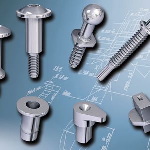 Maßgeschneiderte Ejoform-Produkte, hergestellt durch Mehrstufen-Kaltmassivumformung. Je nach Kundenwunsch lassen sich auch Hinterschnitte oder Kugelgeometrien realisieren.  (Ejot)
