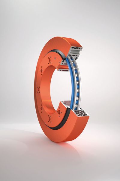 Das Lasersintern schafft im Inneren der Gehäuseringe eine Art Wabenstruktur, die den Ring leichter macht und dennoch die nötige Stabilität verleiht. (Bild: Franke)