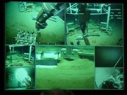 In den Kontrollraum werden bis zu acht unterschiedliche Videostreams gleichzeitig übertragen (Bild: MARUM − Zentrum für Marine Umweltwissenschaften, Universität Bremen)