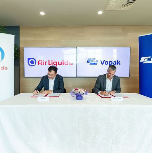 Air Liquide and Vopak have signed a MOU to collaborate on the development and operation of infrastructure for ammonia import, cracking and hydrogen distribution in Singapore.