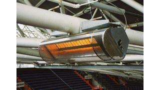 Bild 1: Eine Strahlungsheizung ist eine Möglichkeit, große Flächen energieeffizient zu beheizen. Sie funktioniert nach dem Prinzip der Sonne. Infrarotstrahlung erwärmt dabei Körper, ohne dass ein Trägermedium notwendig ist. (Archiv: Vogel Business Media)