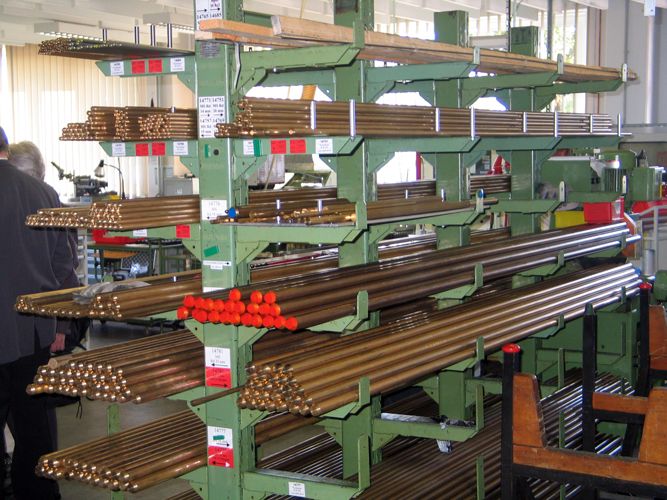 Stangenregal bei Hein & Oetting (Archiv: Vogel Business Media)