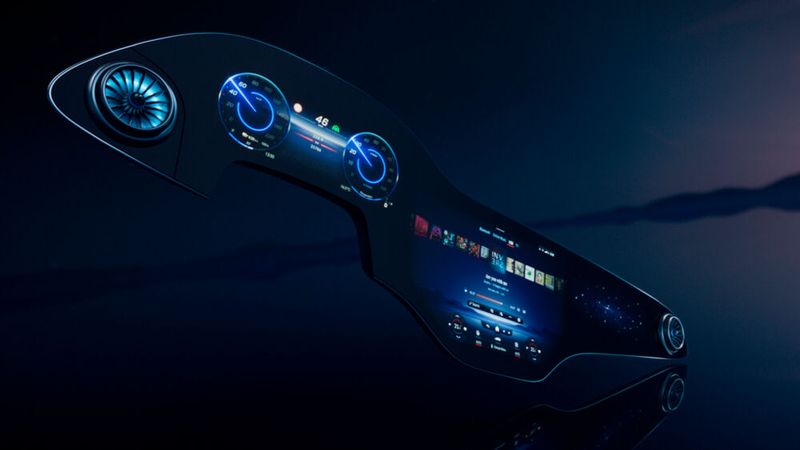 Insgesamt ist die nutzbare Fläche rund einen Viertelquadratmeter groß. (Bild: Daimler)