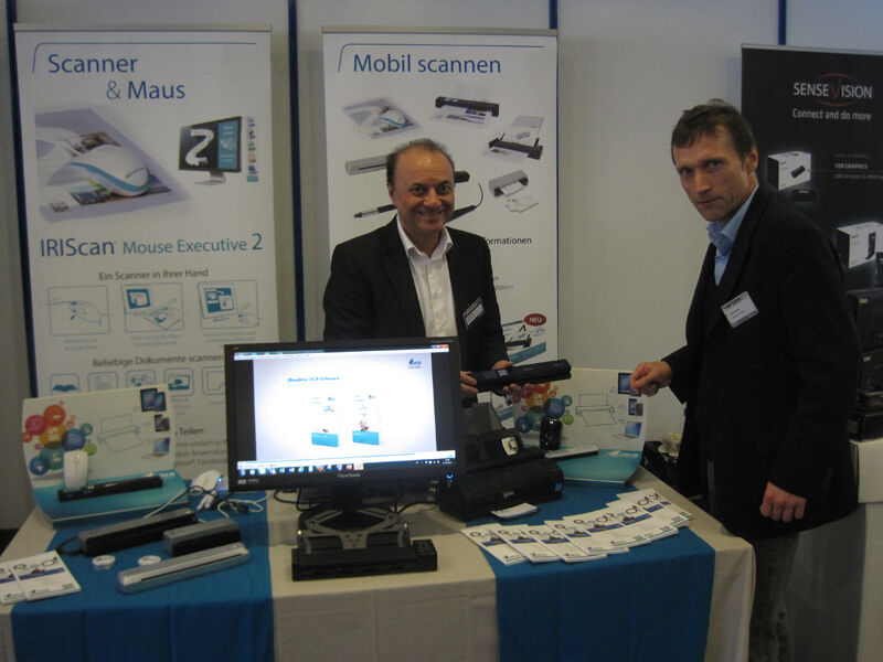 Ritchie Hepvar (l., I.R.I.S.) und Georg Hottner (Netzwerk Solution) (Bild: IT-BUSINESS)