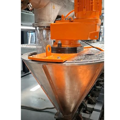 The new Leistritz Feed Aid (LEH) increases extrusion throughput for materials with low bulk density. (Bild: Leistritz)