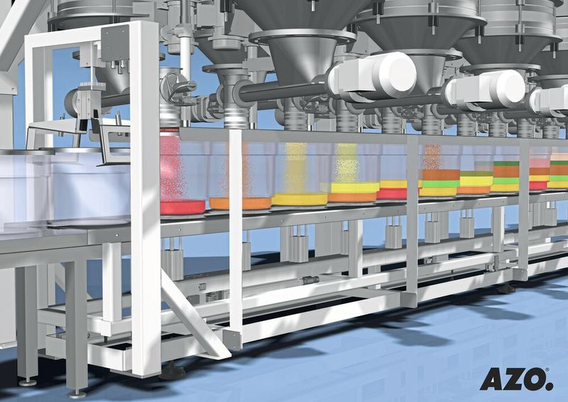 Durch das vollautomatische Befüllen und Transportieren innerhalb der Anlage werden hohe Durchsätze bei gleichzeitig hohen Genauigkeiten erreicht. (Bild: Azo)
