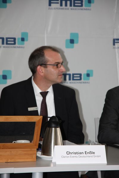 Christian Enßle, Show Manager FMB, Clarion Events Deutschland GmbH: „Wir freuen uns, dass wir die größte FMB-Messe überhaupt bisher haben. Die Messe ist in den letzten neun Jahren kontinuierlich gewachsen, man merkt, dass sie im Markt angekommen ist.“ (Finus)