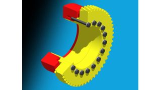 Zahnrad integriert als Innenring des HSD-Spannelementes  (Bild: Stüwe)