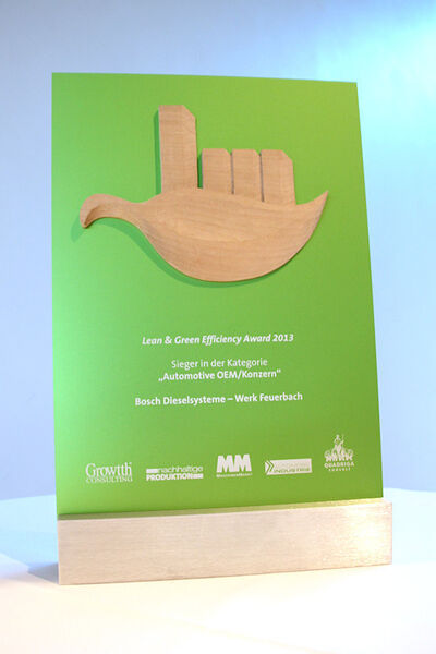 „Lean & Green Efficiency Award“ – gestiftet von den Unternehmensberatungen Growtth Consulting Europe und Quadriga Consult. (Foto: Vogel Business Media)
