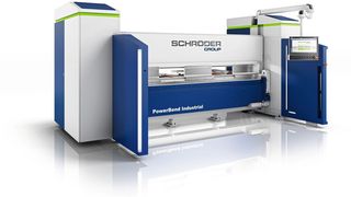 Der Oberwangenhub von 850 Millimetern gewährt den nötigen Freiraum für vierseitige Produkte mit einer Tiefe von bis zu 400 Millimetern. (Bild: Schröder Group)