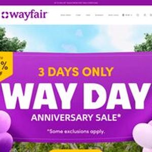 Gefälschter Wayfair-Shop, der im November 2024 US-Kunden ins Visier nahm (inkl. „Trusted Store“-Siegel).(Bild:  cyan)