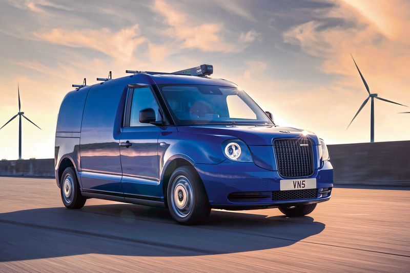 Ab März 2021 soll der elektrische Lieferwagen VN5 das Lieferprogramm ergänzen. (Bild: LEVC)