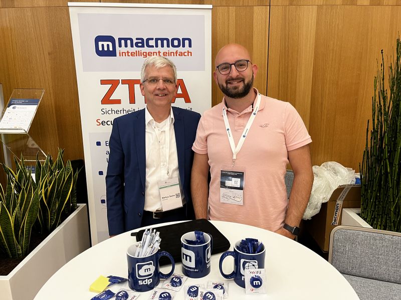 Was wird nun aus Nuvias fragen sich Markus Sachs und Philipp Theodorides, macmon, (r.)? (IT-BUSINESS)