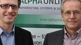 Die beiden Geschäftsführer der Alpha Online Service GmbH, Olaf Bock (li.) und Roland Michael (re.), möchten mit neuen Produkten weitere Kunden gewinnen. (Archiv: Vogel Business Media)