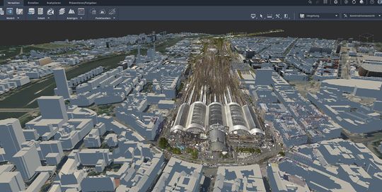 (Grundlagenmodell Bahnhof Frankfurt/ Main. Bild: DB E&C)