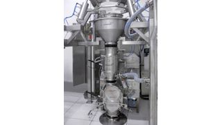 Das Herzstück der Pharma-Anlage bilden die konische Siebmühle Coniwitt 200 und die Hammermühle Hammerwitt MFH-6. (Bild: Frewitt)