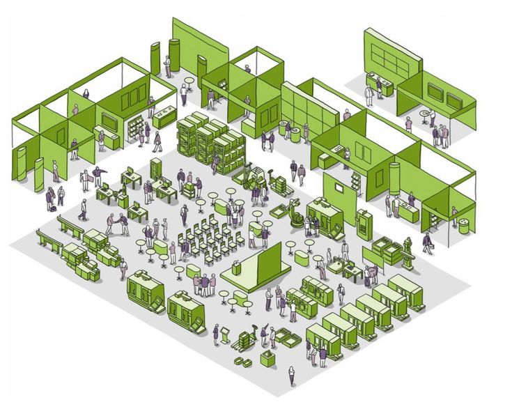 L'un des points forts des Turning Days sera la présentation en Live de l'industrie 4.0 La fabrique du futur est à découvri au centre de la halle A4, sur une surface de 320 mètres carrés. (Turning-days.de)