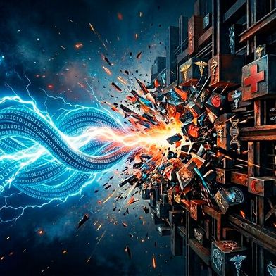 Die Dynamik der KI-Entwicklung trifft laut bvitg-Trendreport auf ein Gesundheitssystem, das durch komplexe regulatorische Anforderungen und gewachsene Strukturen geprägt ist.  (Bild: Gemini / KI-generiert)