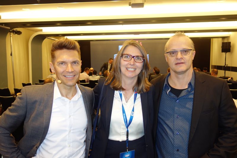 (v. l.) Stefan Mandl und Marianne Daude, WD und Patrick Matzinger, Littlebit (IT-BUSINESS)