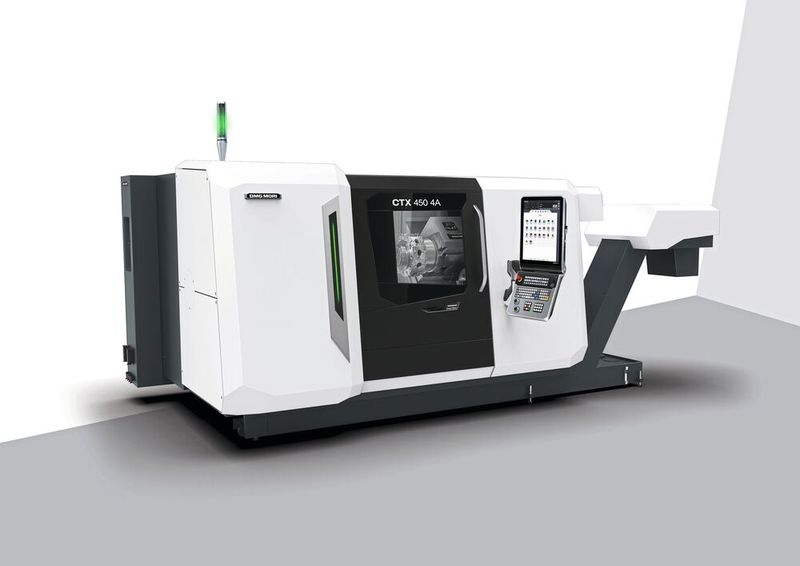 Flexibilität, Stabilität und Leistung – die CTX 450 4A bietet Platz für ein großes Bauteilspektrum und ermöglicht eine wirtschaftliche sowie zukunftsorientierte Fertigung. (Bild: DMG Mori)